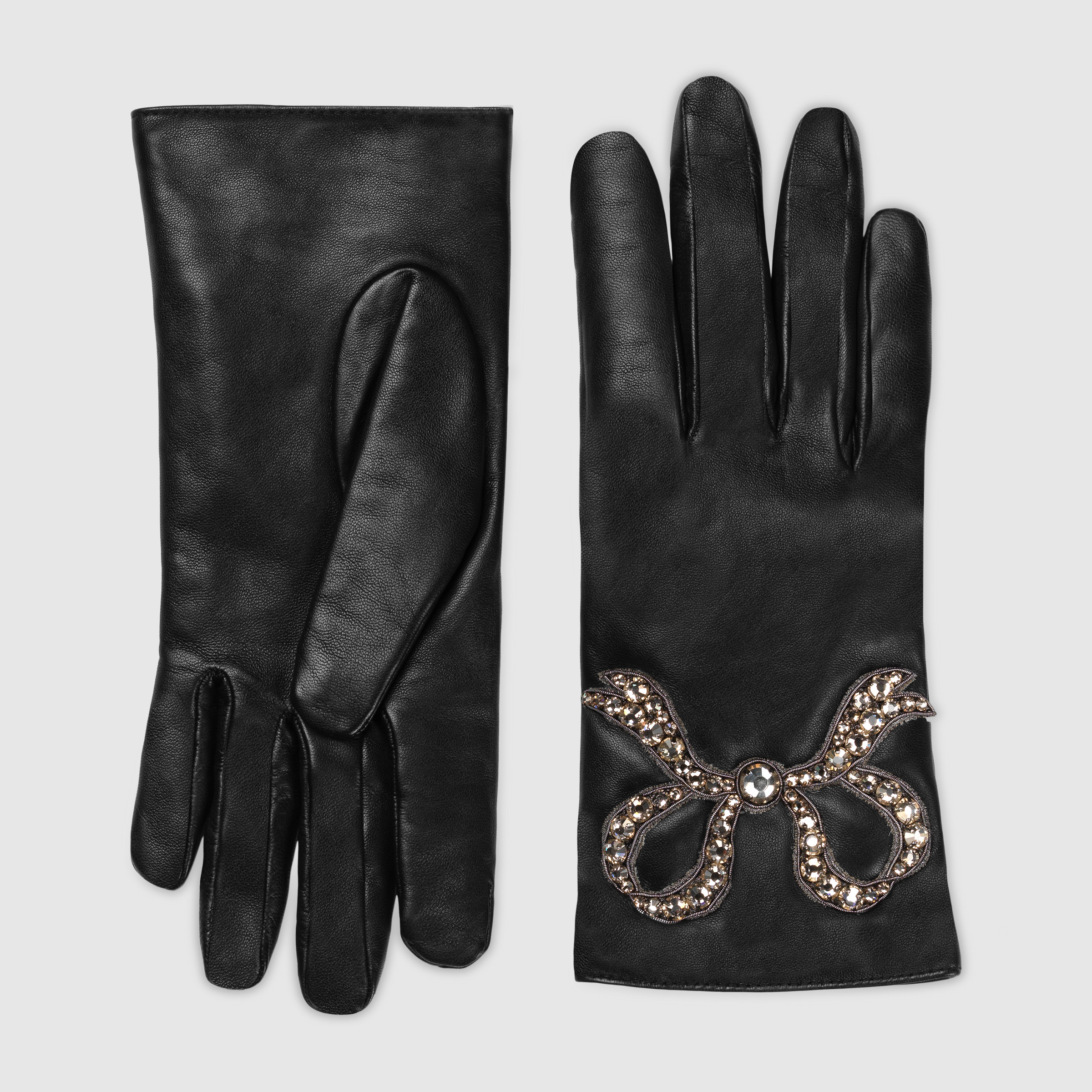 Guanti eleganti in pelle Gucci