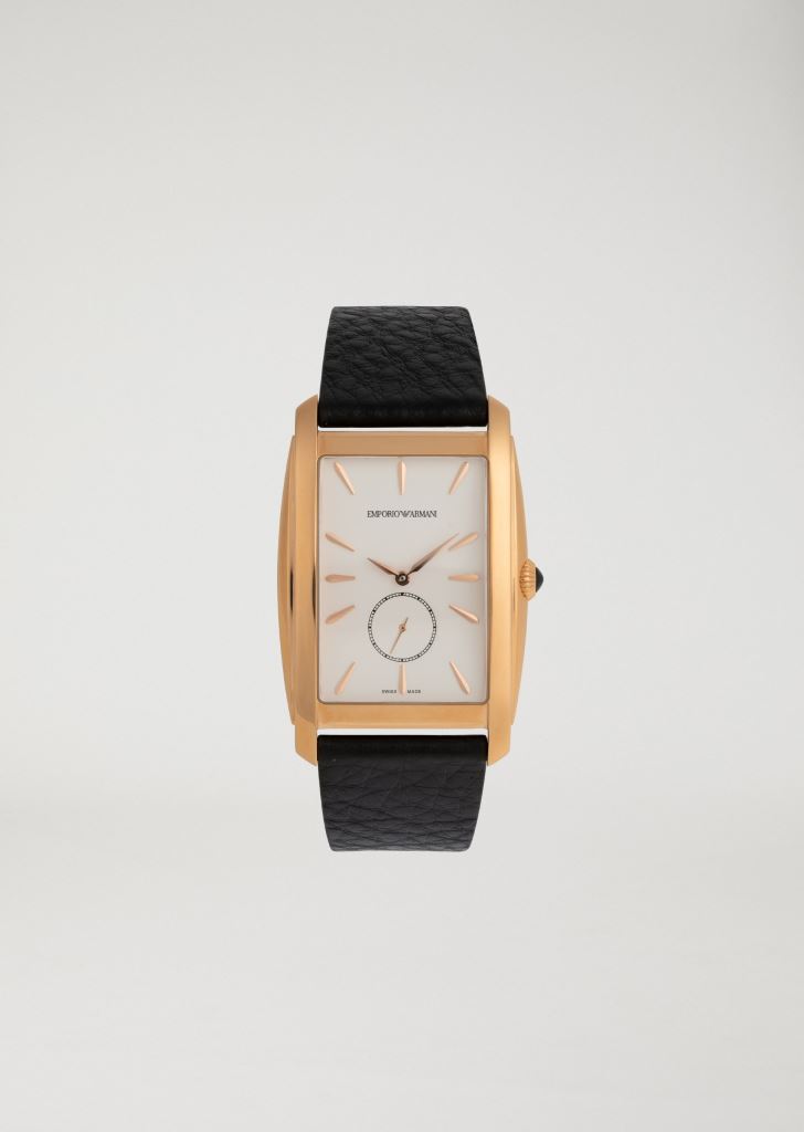 Orologio da uomo Armani in acciaio e pelle