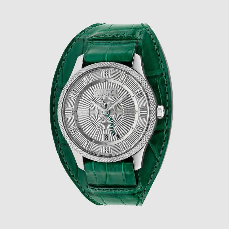 Orologio uomo elegante Gucci Orologio Eryx, 40 mm in pelle di alligatore