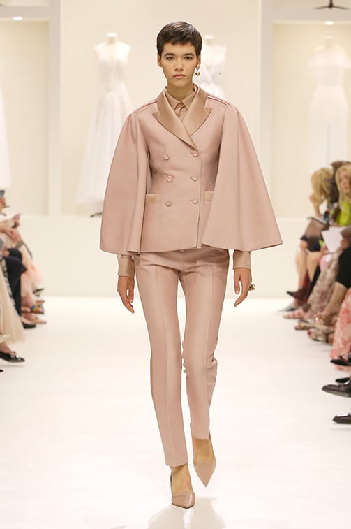 Vestito da cerimonia con pantaloni Dior Haute Couture autunno inverno 2018 2019