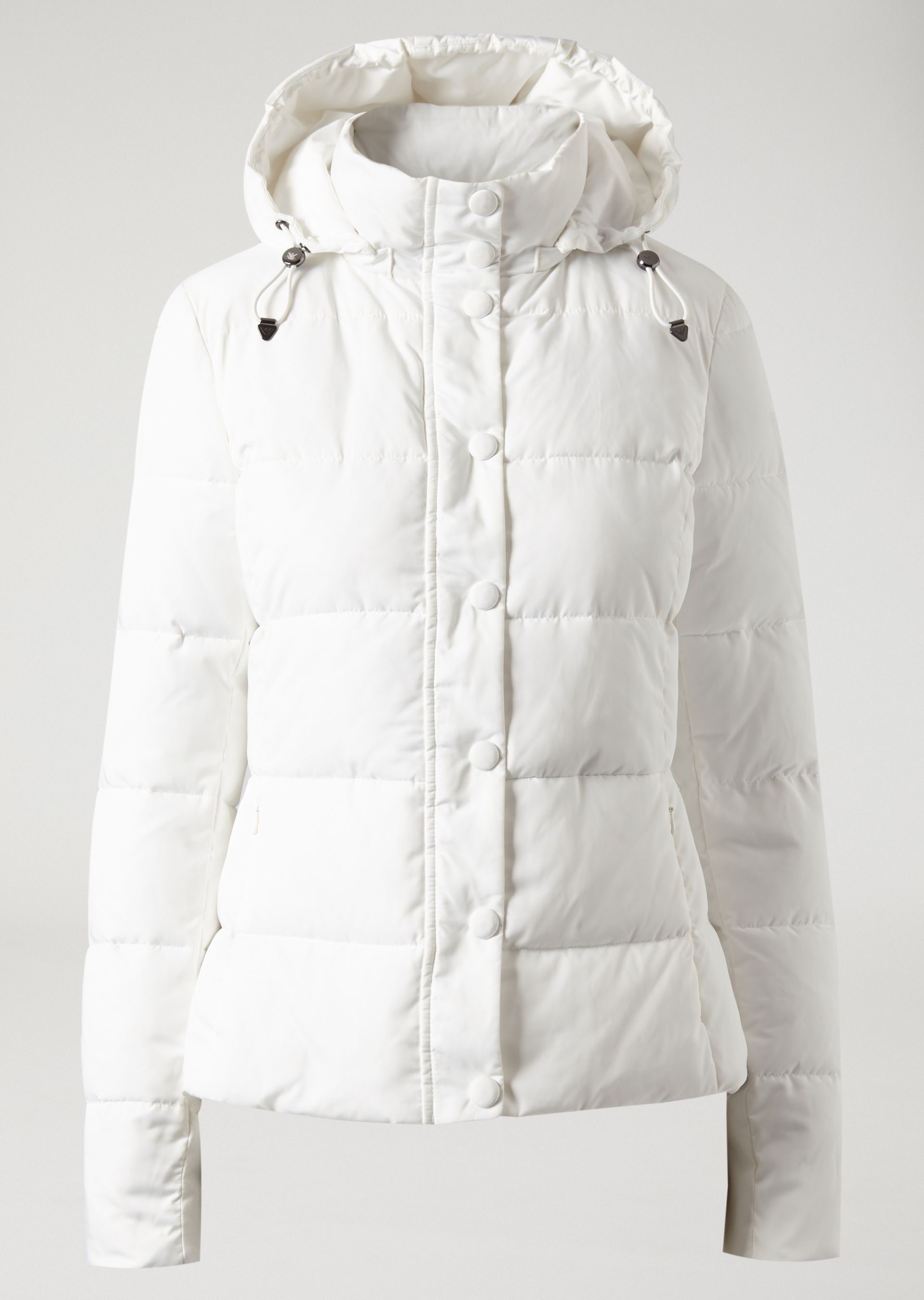 Piumino Armani in twill bianco