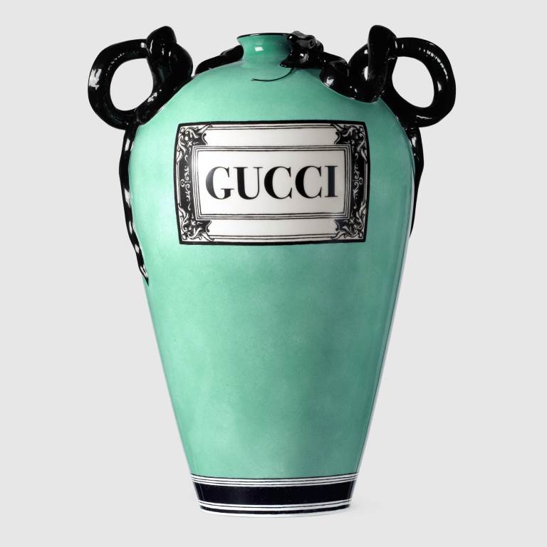 Vaso con decoro vintage Gucci regali per la casa di lusso