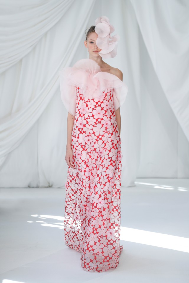 Abito a fiori Delpozo primavera 2019