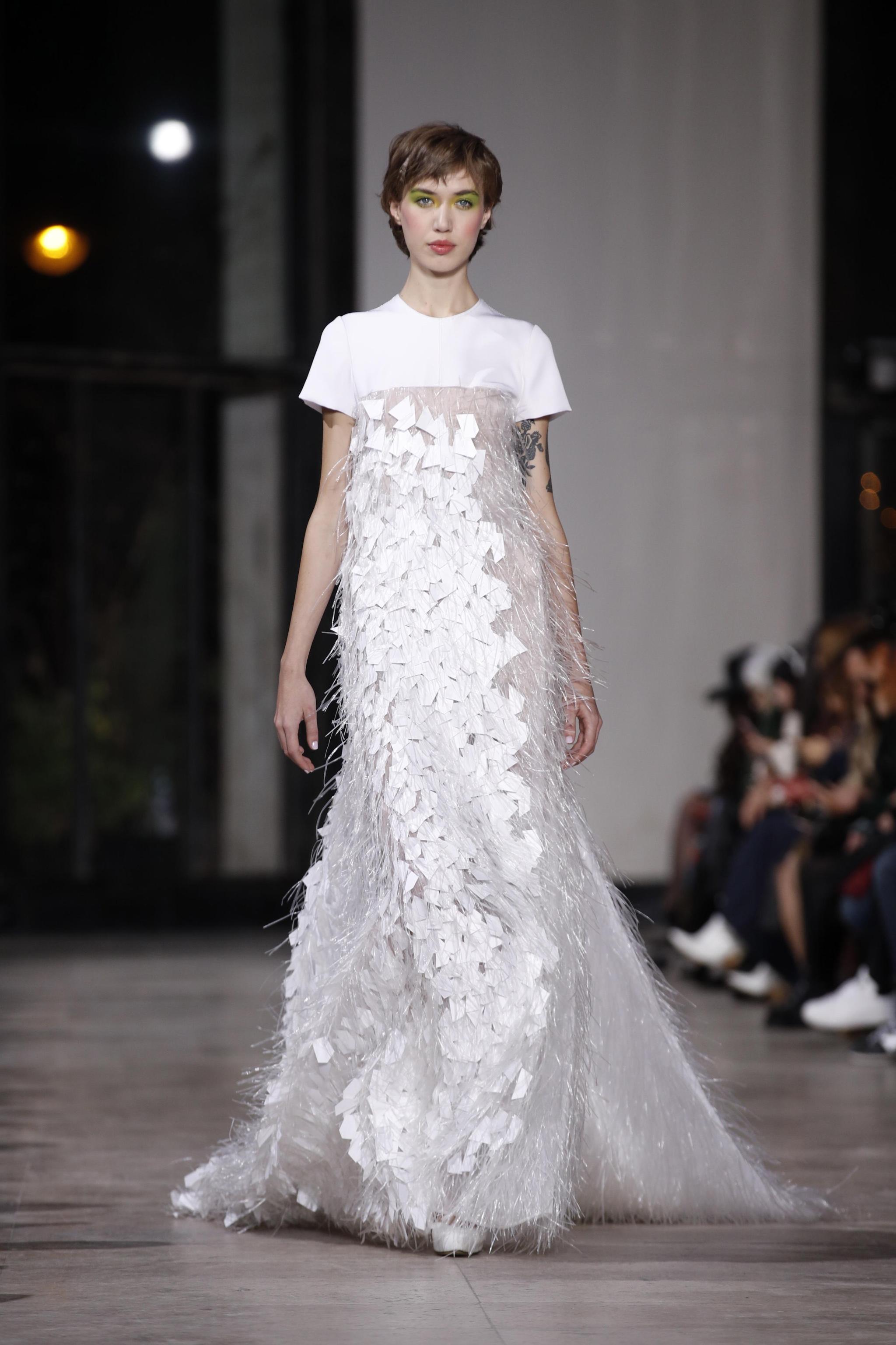 Georges Chakra, abito da sposa a colonna