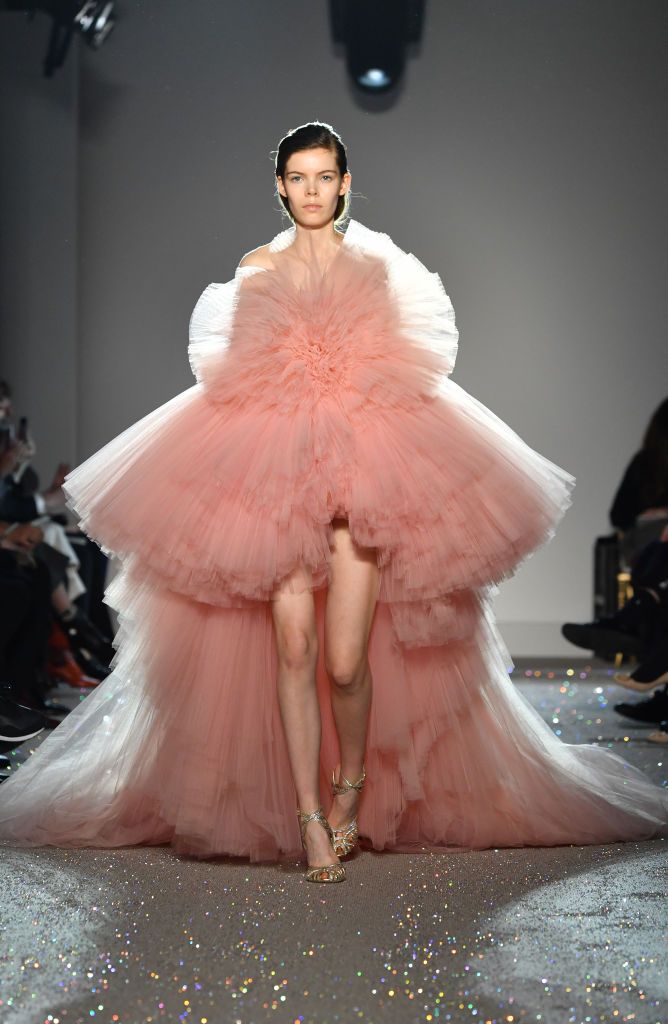 Abito rosa in tulle Giambattista Valli