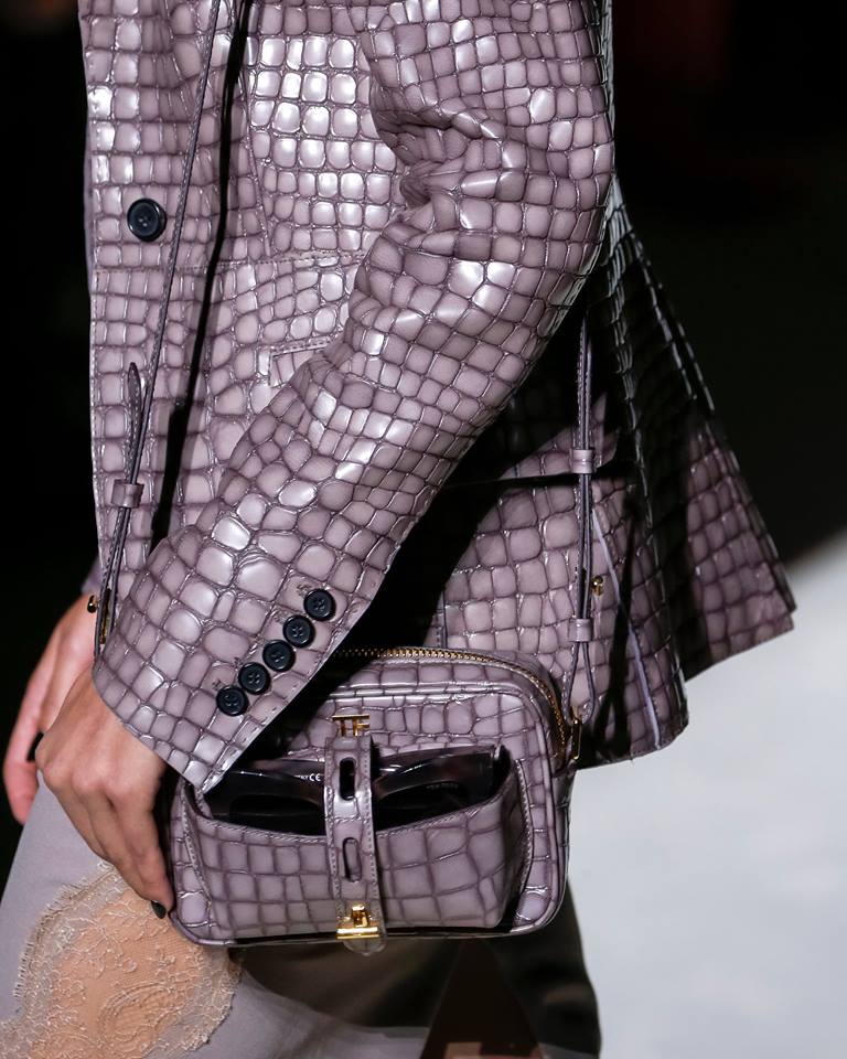 Borsa a tracolla in rettile Tom Ford