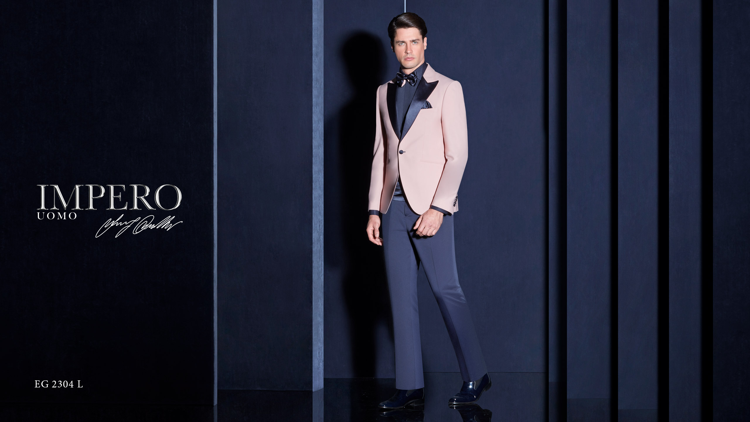 Abito da cerimonia uomo giovanile con giacca rosa Impero Couture