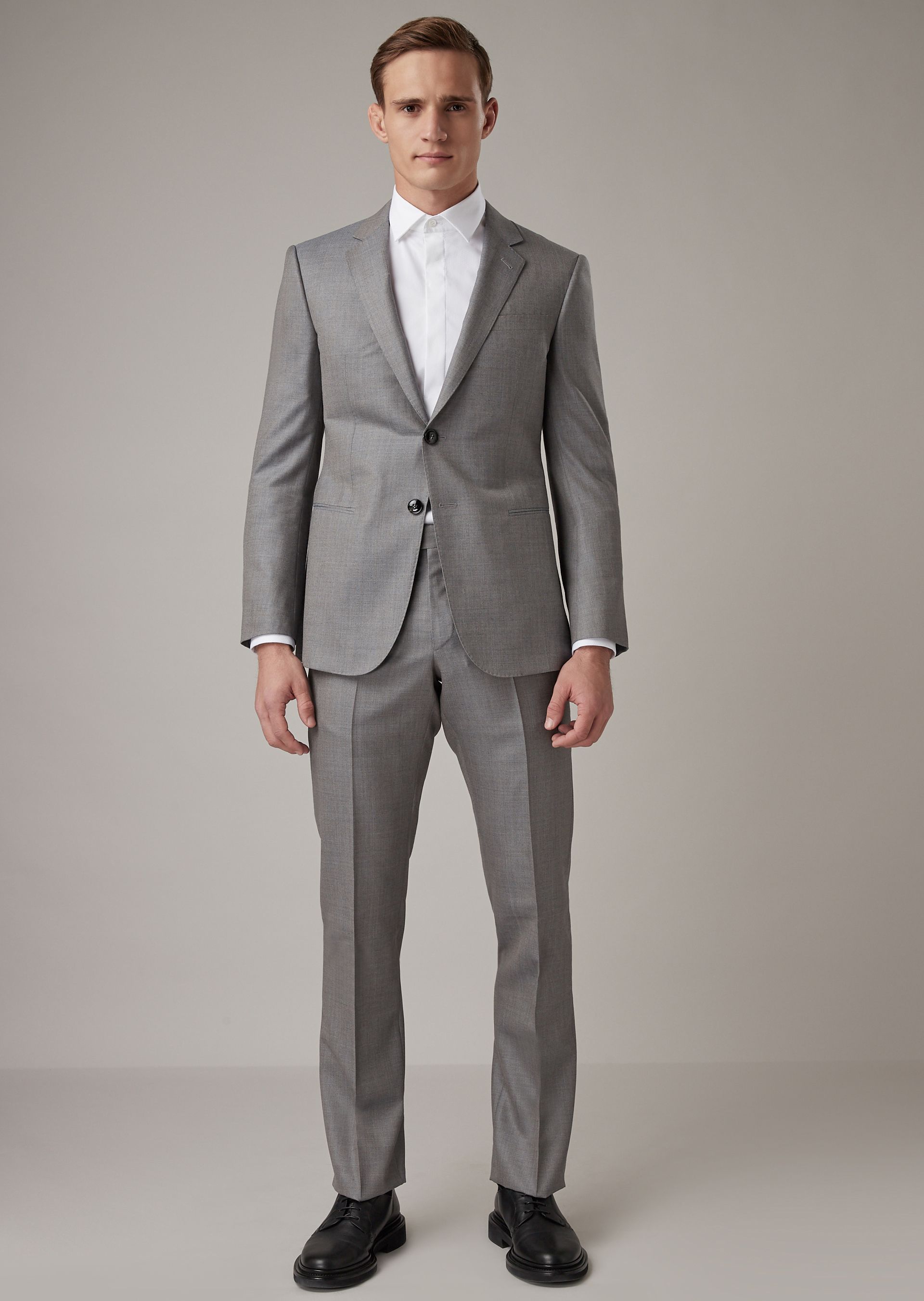 Abito da cerimonia uomo grigio Giorgio Armani