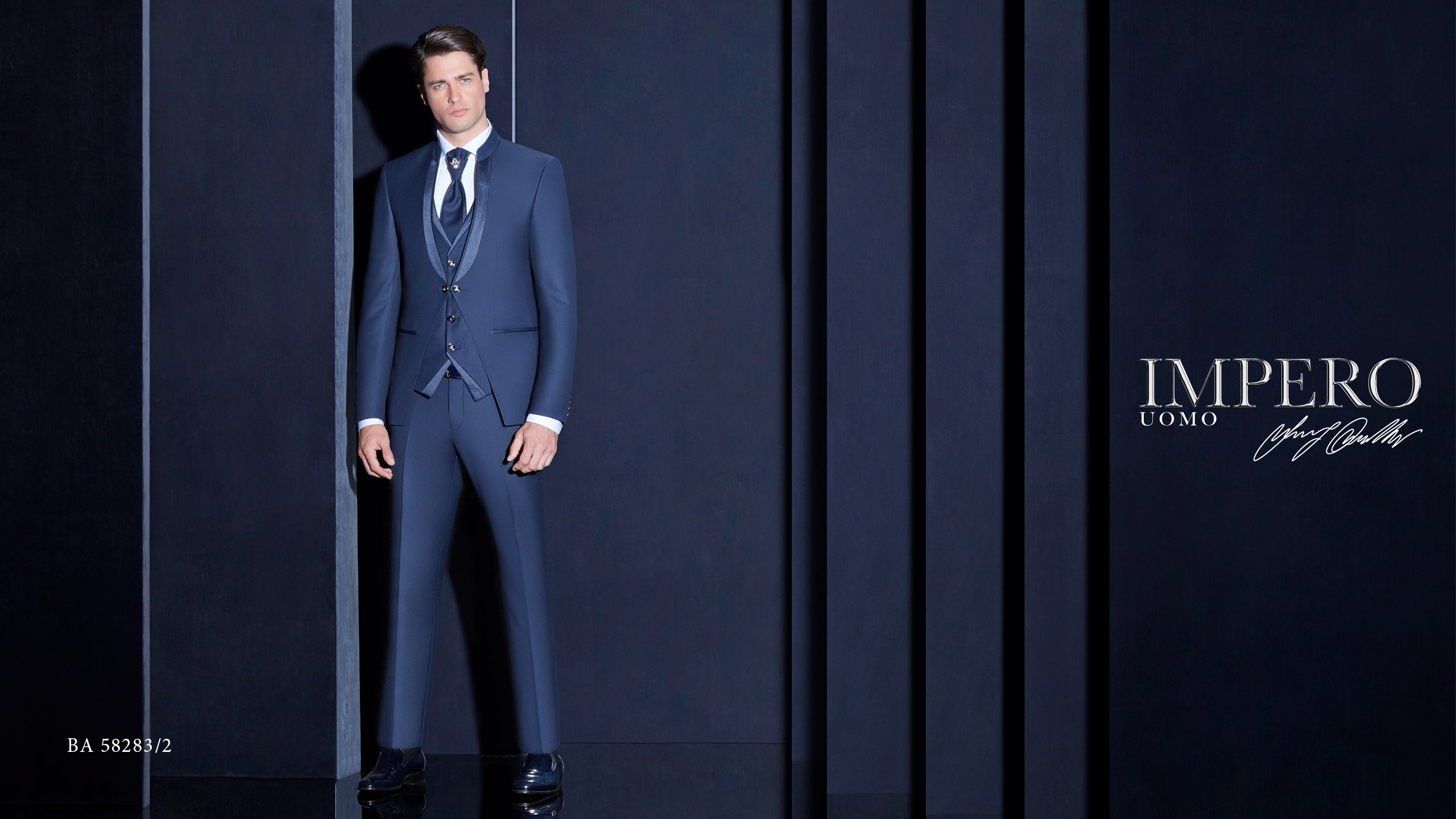 Abito elegante da uomo Impero Couture blu