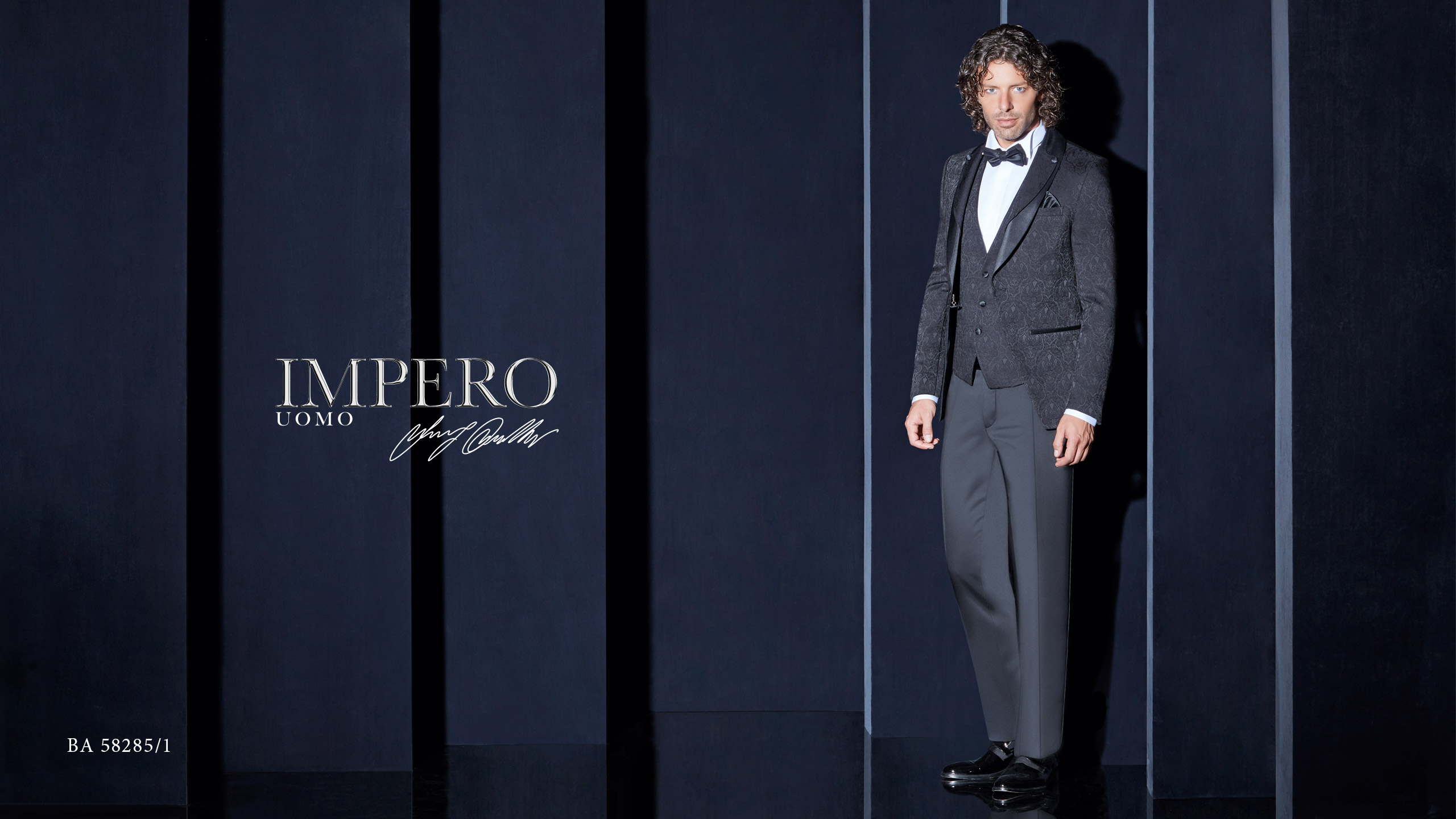 Abito smoking grigio da uomo Impero Couture