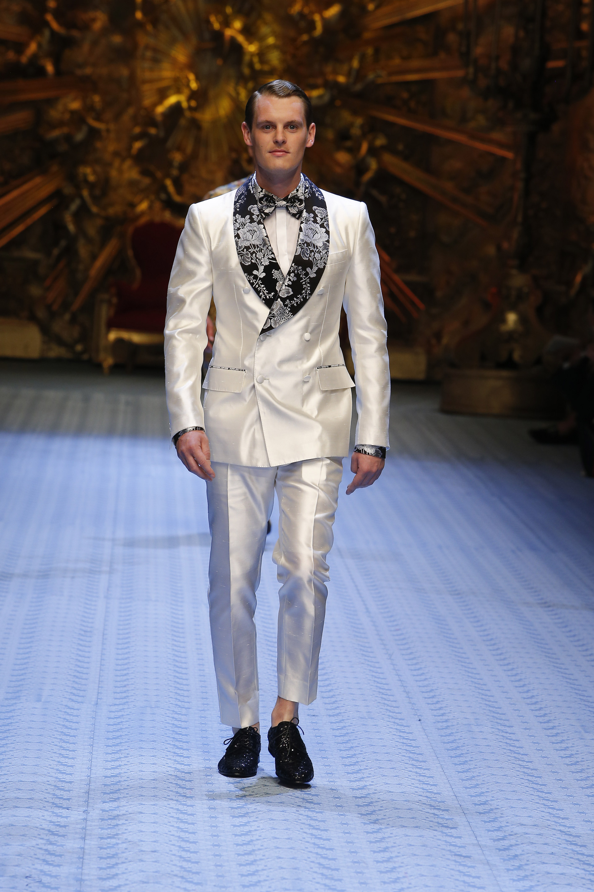 Abito uomo elegante bianco e nero Dolce & Gabbana