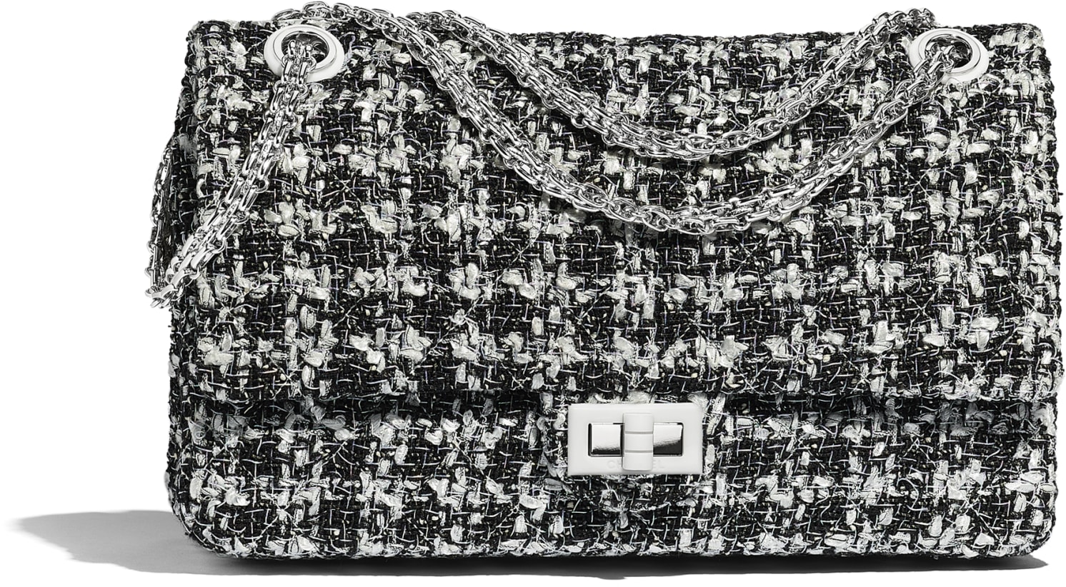 Borsa 2.55 Chanel in tweed e resina