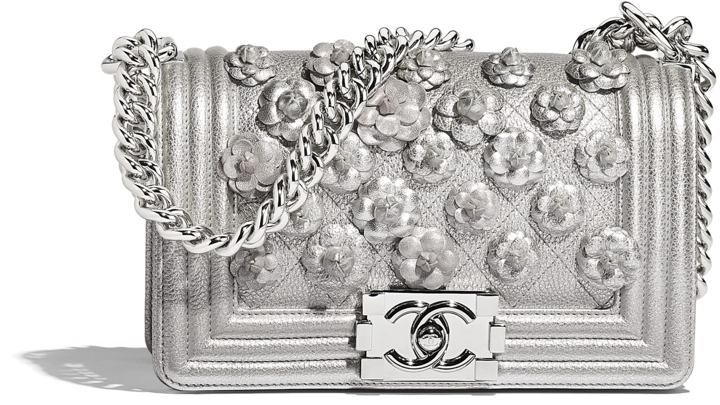 Borsa Boy Chanel con applicazioni