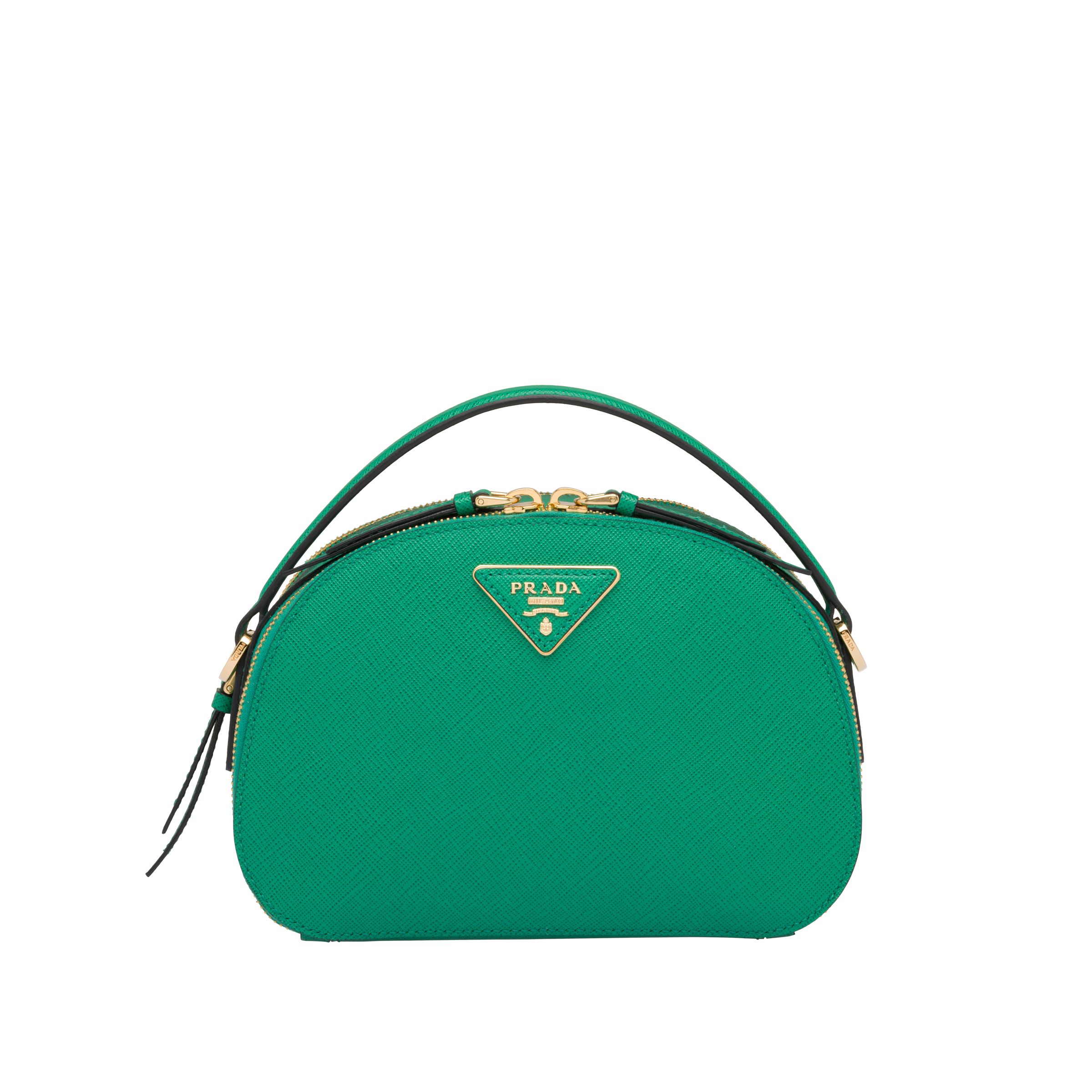 Borsa a tracolla Prada verde smeraldo Odette a 1,500 euro