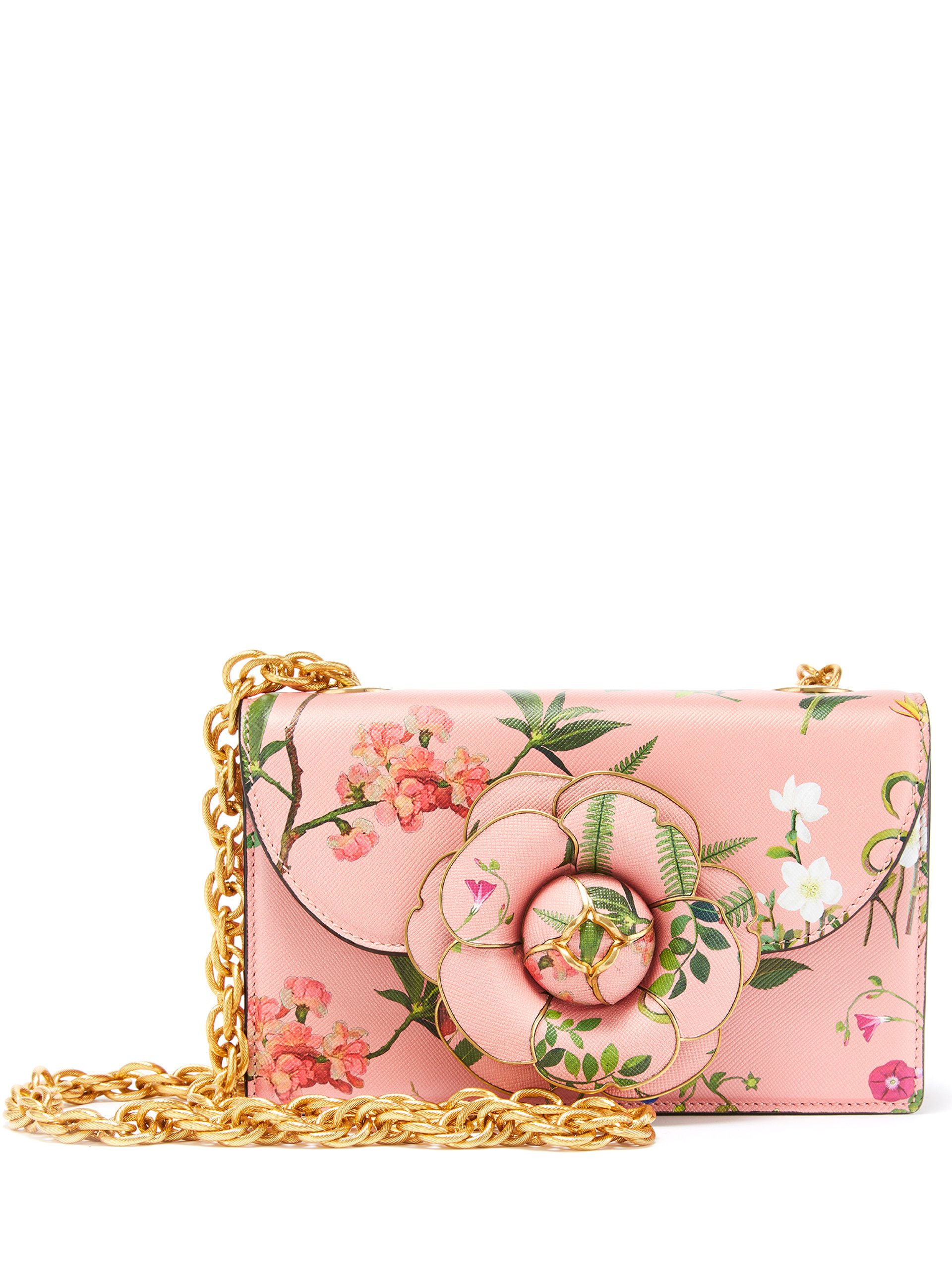 Borsa da sera a fiori Oscar De La Renta