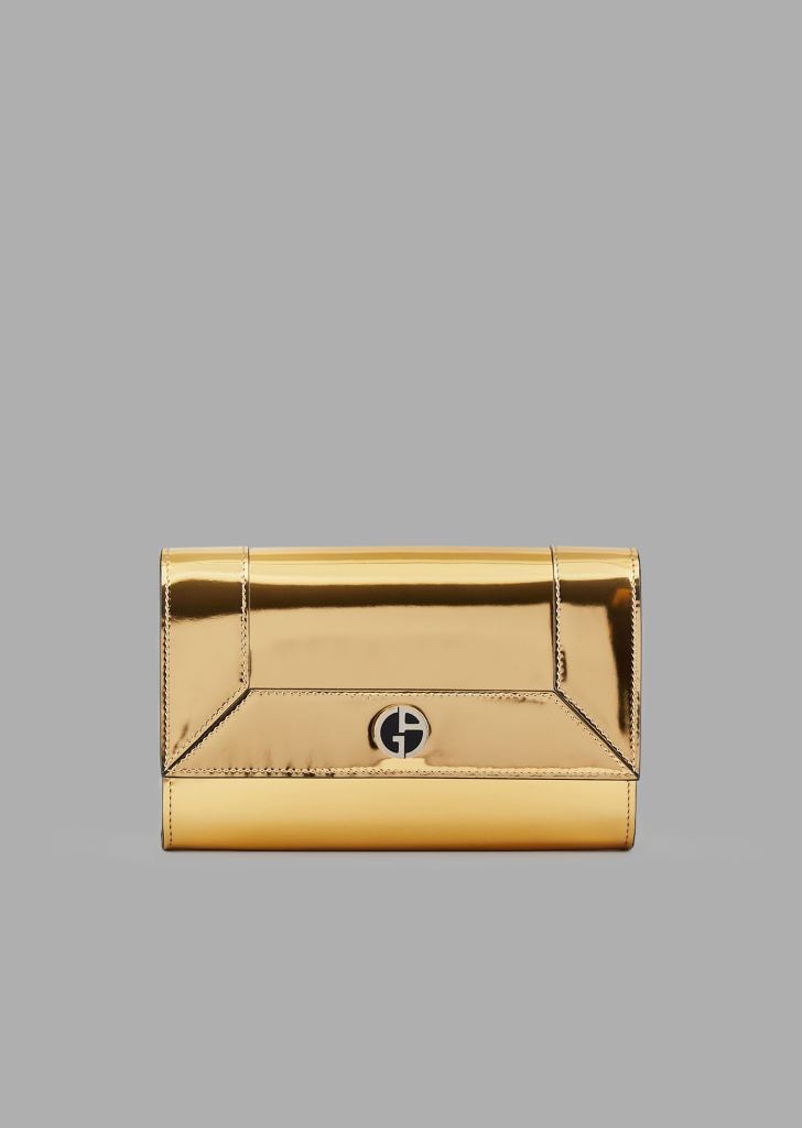 Borsa da sera oro Giorgio Armani