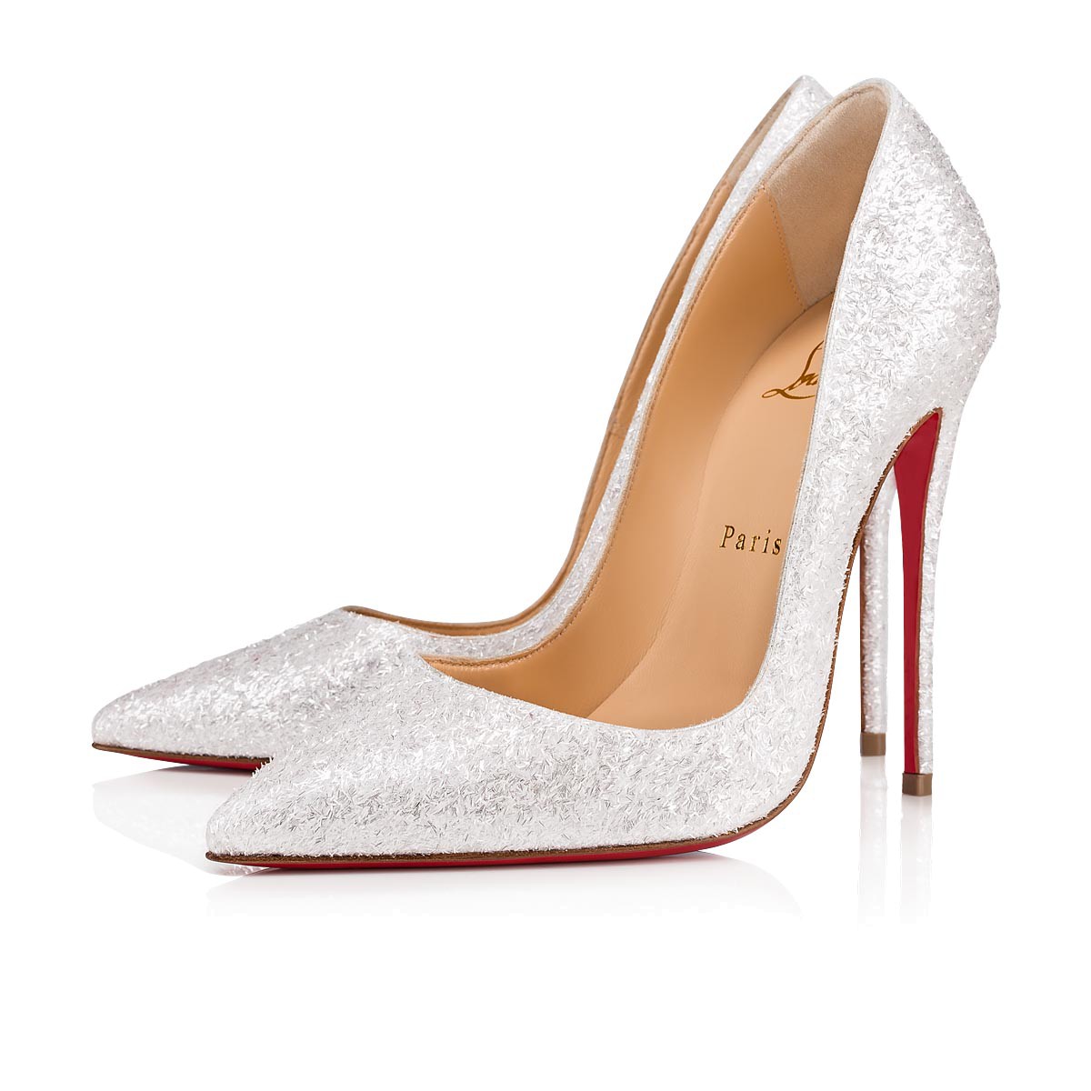 Décolletés glitter a punta Christian Louboutin a 595 euro