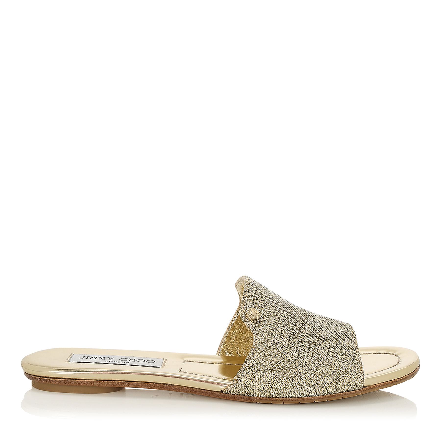 Sandali eleganti bassi oro Jimmy Choo