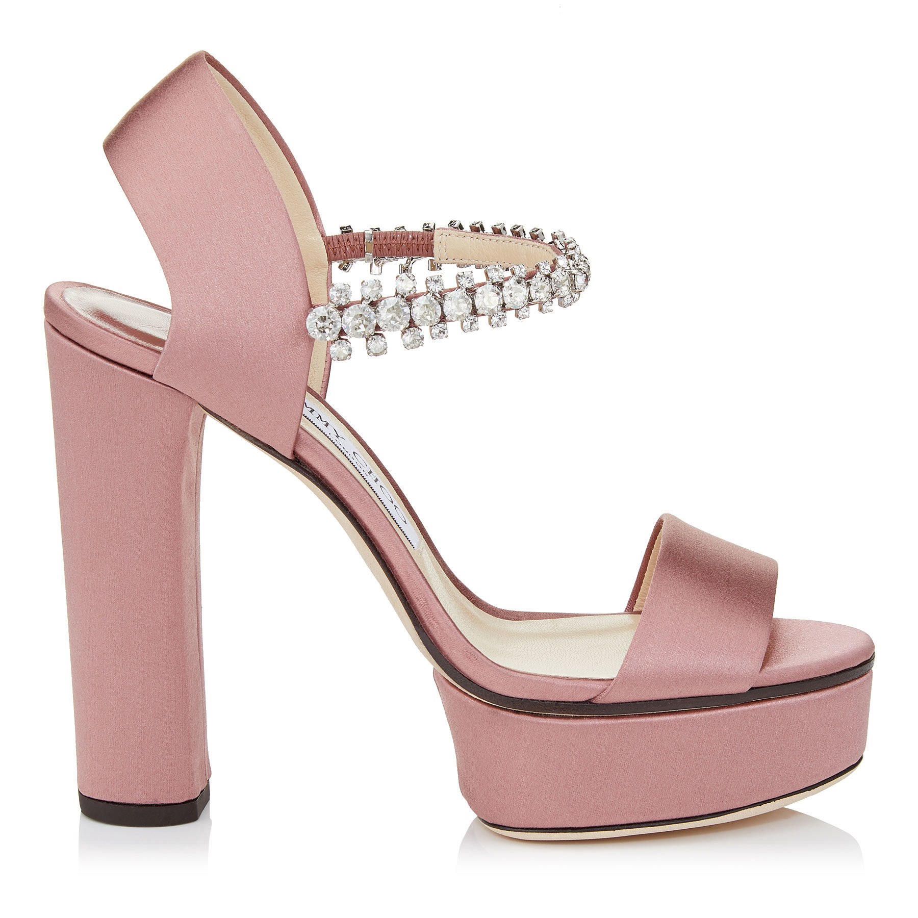 Sandali gioiello in raso Jimmy Choo
