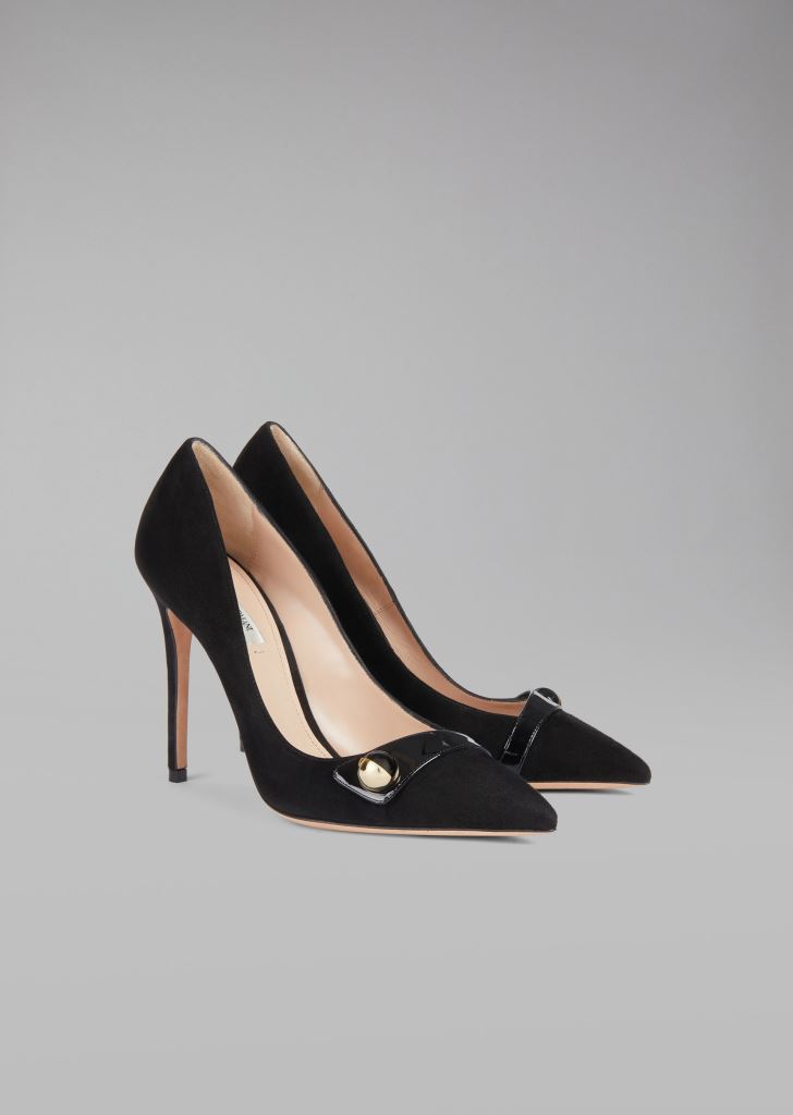 Scarpe a punta nere Giorgio Armani
