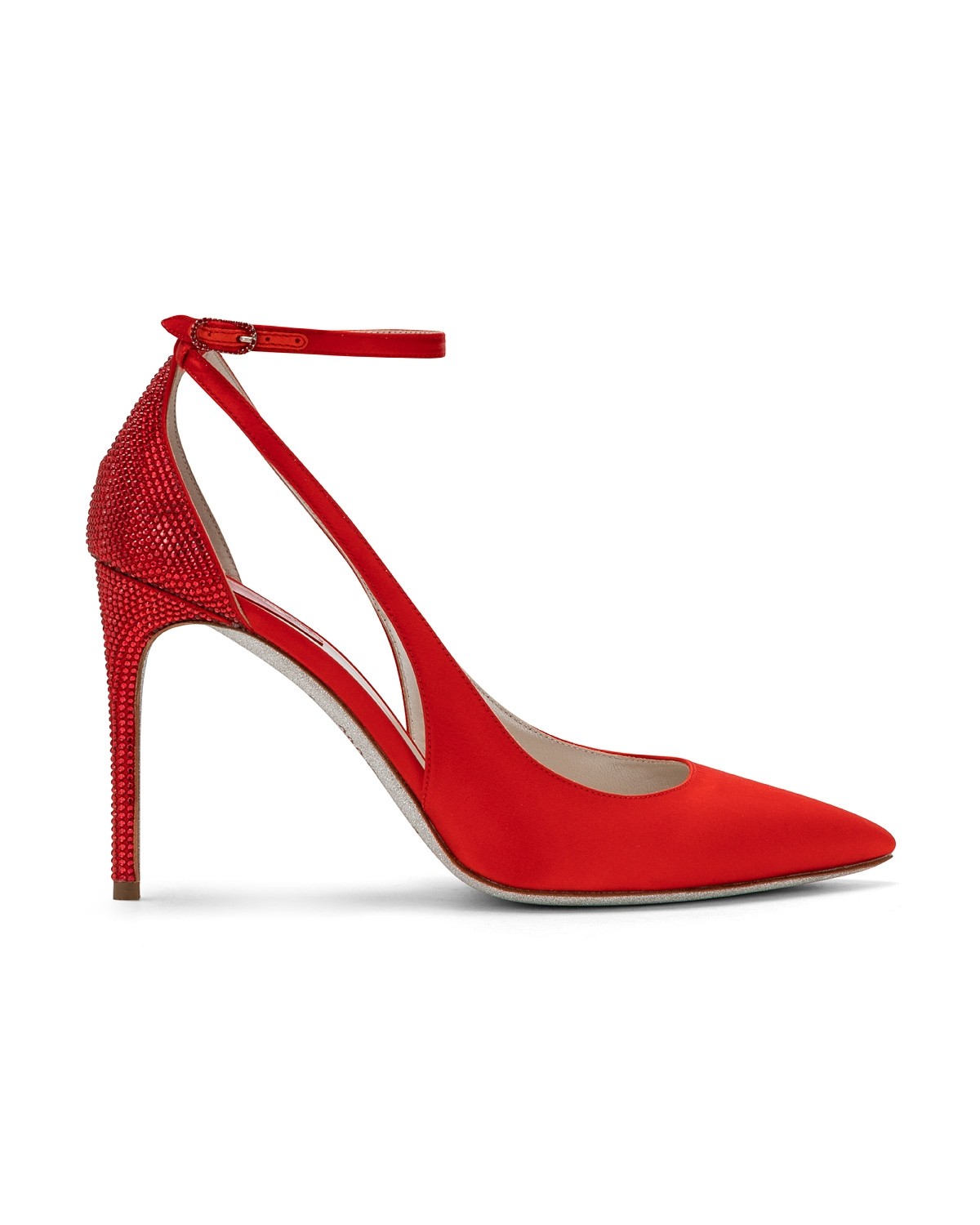 Scarpe gioiello a punta rosse a 865 euro
