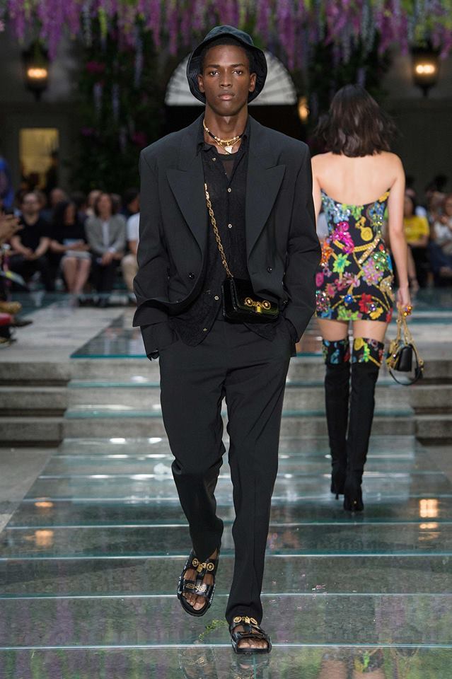 Smoking nero giovanile Versace