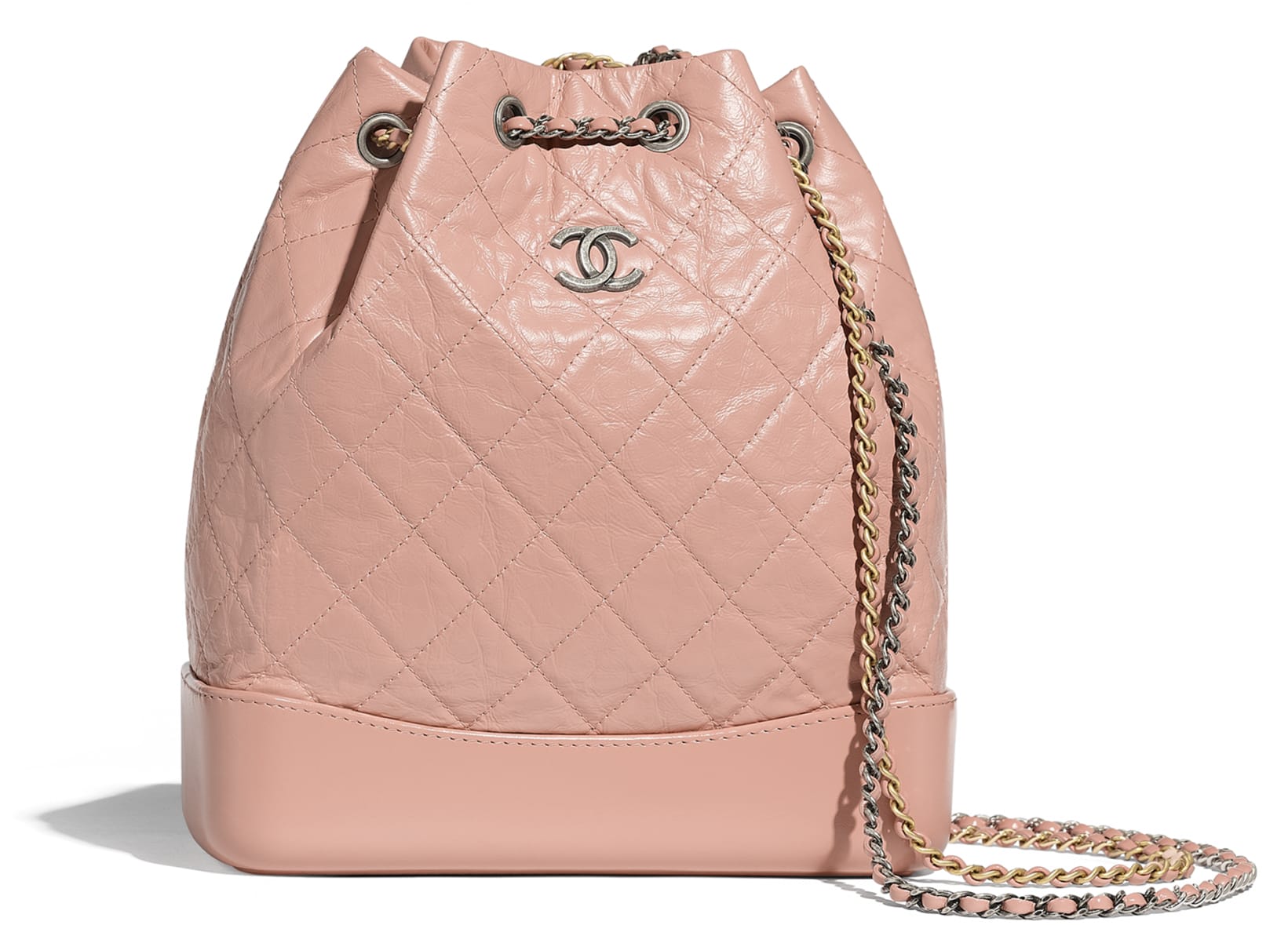 Zaino rosa in pelle invecchiata Chanel a 3400 euro
