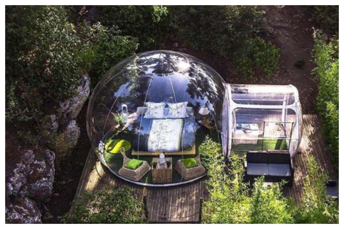 Galleria foto 'Bolle gonfiabili da giardino: relax sotto le stelle' - foto 2