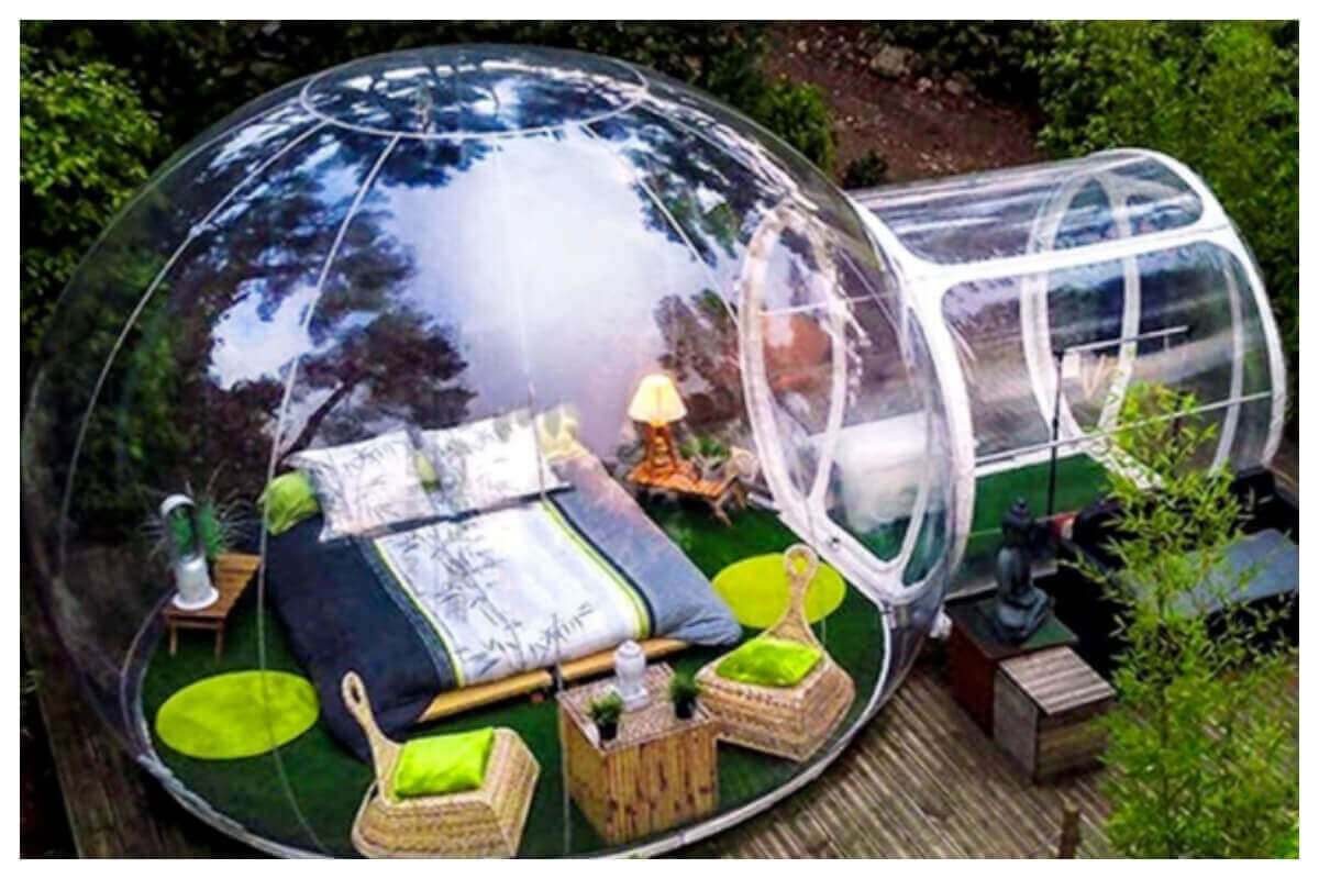 Galleria foto 'Bolle gonfiabili da giardino: relax sotto le stelle' - foto 3