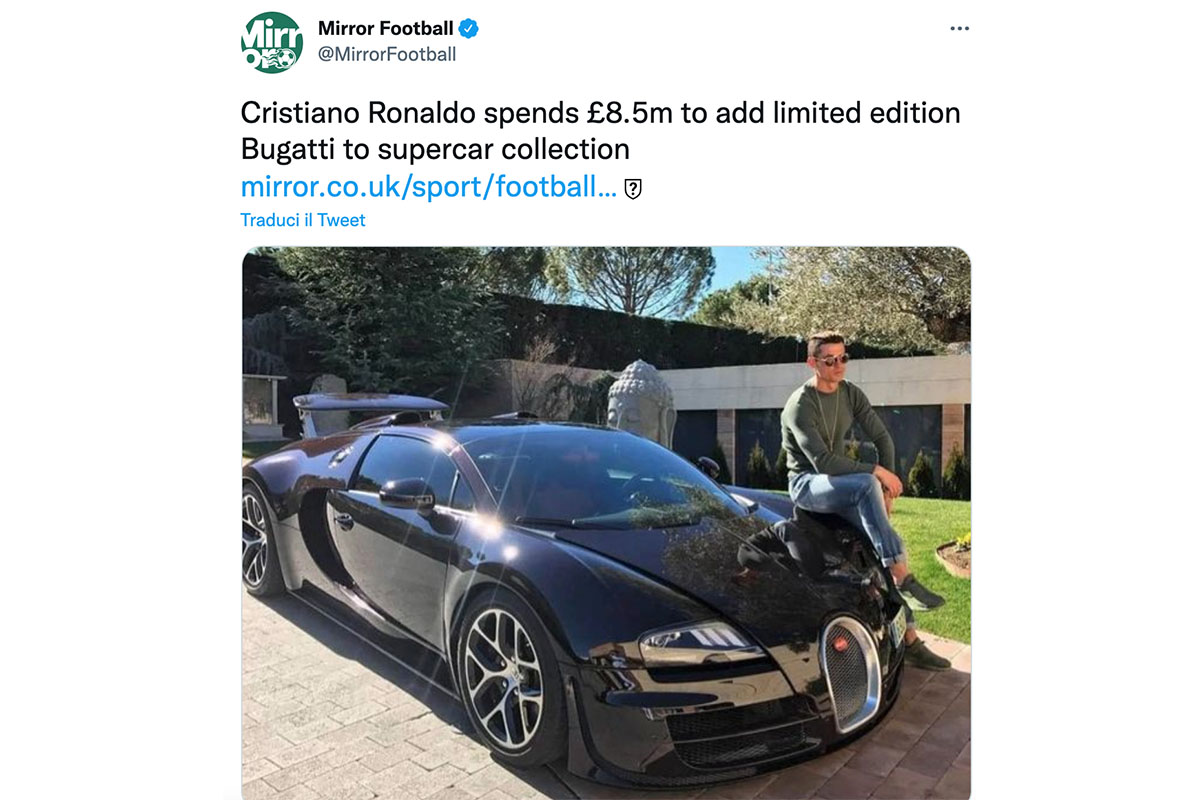 Bugatti Centodieci Cristiano Ronaldo