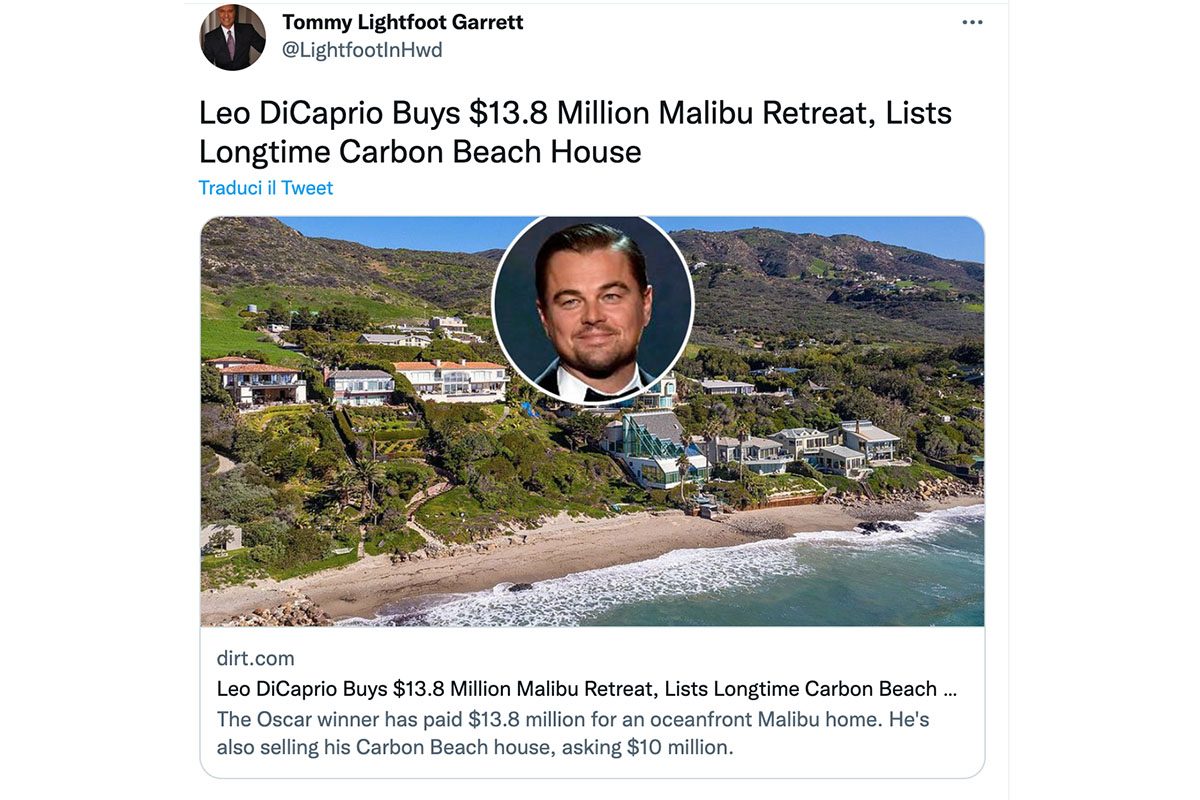 Galleria foto 'Leonardo DiCaprio compra casa (un’altra) a Malibu: un sogno da capogiro vista Oceano' - foto 2