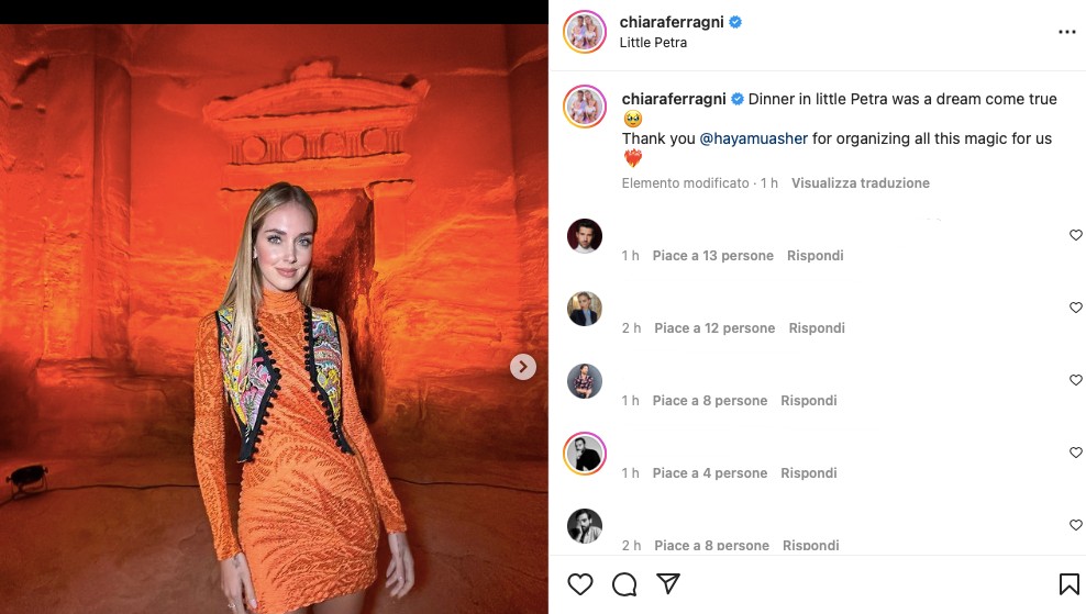 Galleria foto 'Chiara Ferragni vola a Petra: le foto fanno scalpore' - foto 1