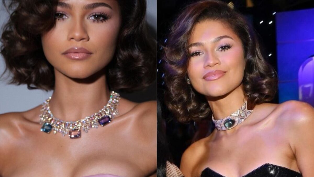 Zendaya illumina i Sag Awards con l’abito di rose e i preziosi diamanti di Bulgari