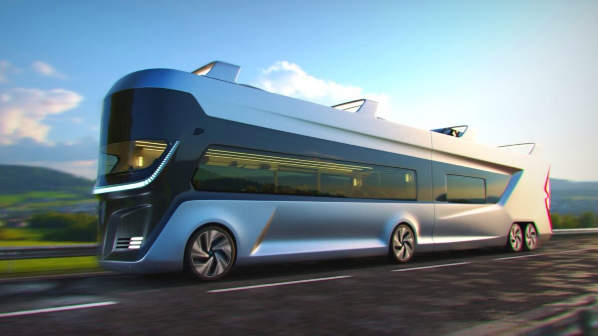 Un Bus a Idrogeno per dire Stop al Traffico. Un Concept fantascientifico!