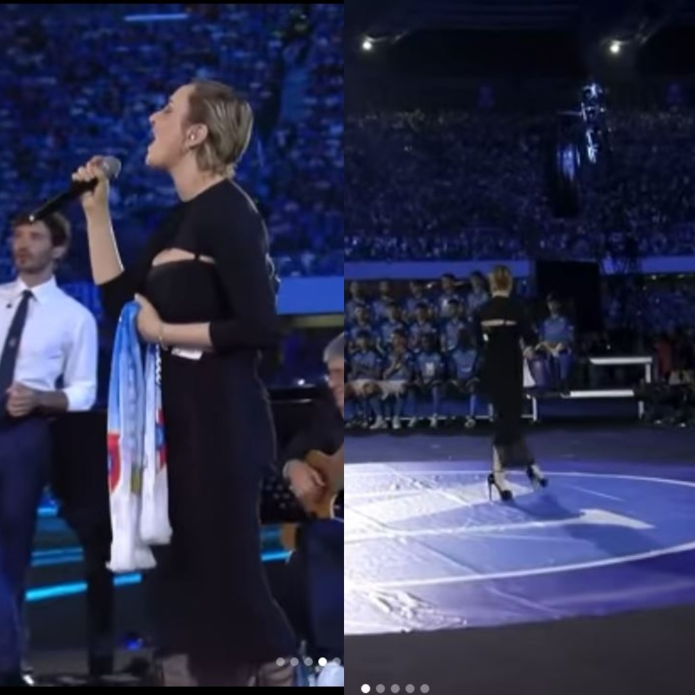 Galleria foto 'Arisa, il tubino da femme fatale della Festa del Napoli è griffatissimo' - foto 1