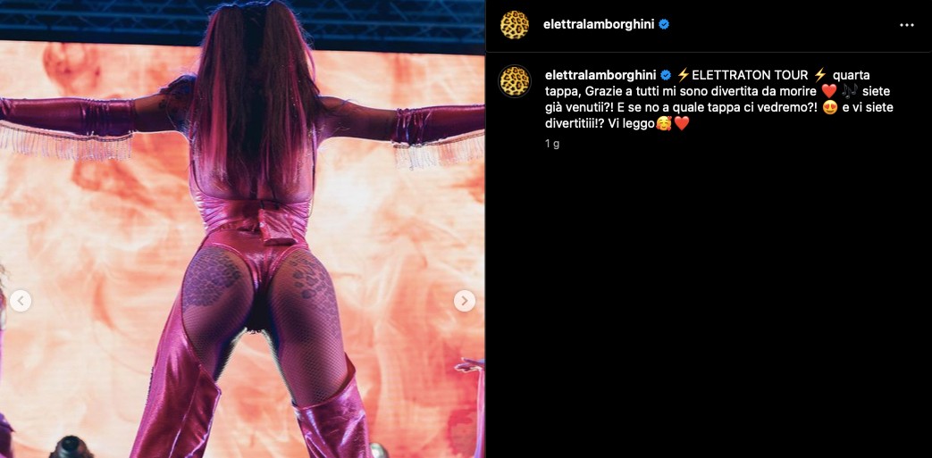 Galleria foto 'Elettra Lamborghini sfoggia il Lato B e i suoi piercing più intimi per la quarta tappa del suo Tour!' - foto 2