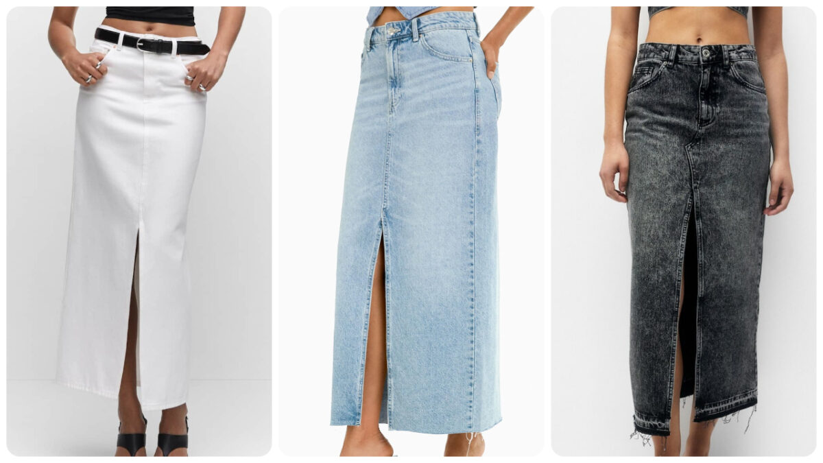 Come abbinare la gonna lunga di jeans: 4 idee di look davvero cool!