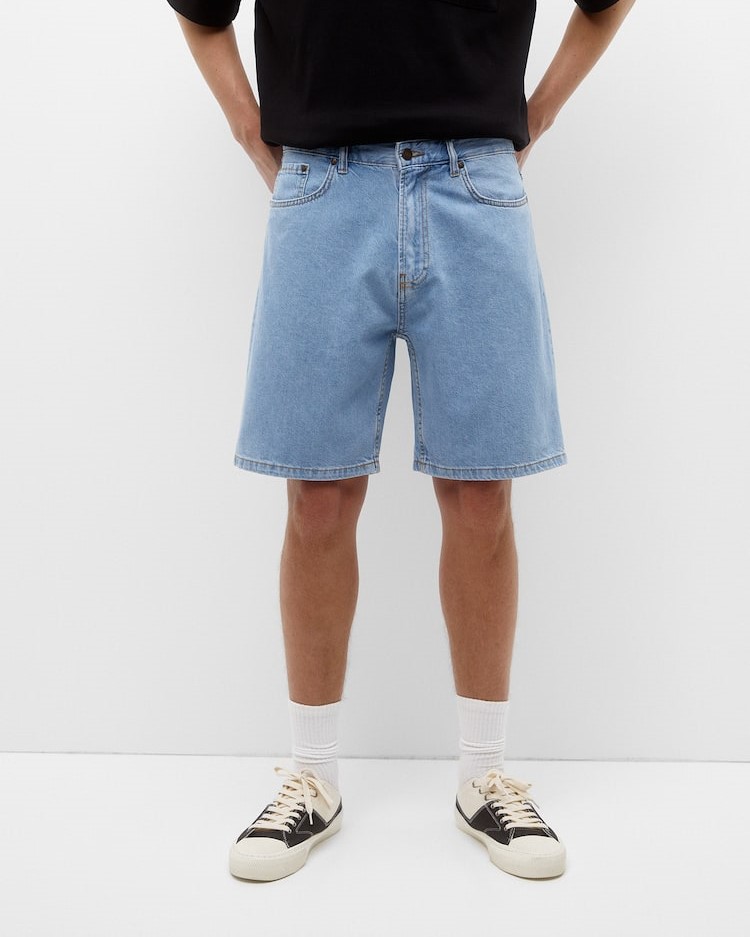 Pull and Bear Uomo bermuda denim