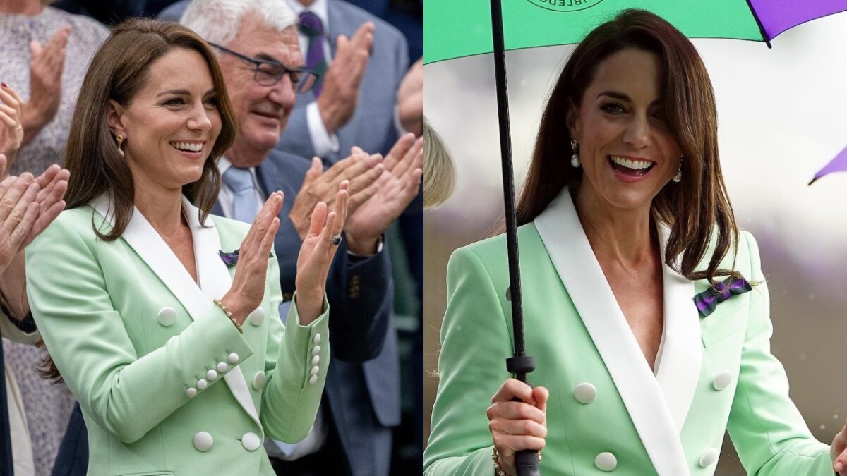 Kate Middleton, regina di stile a Wimbledon con l’elegante outfit verde menta!