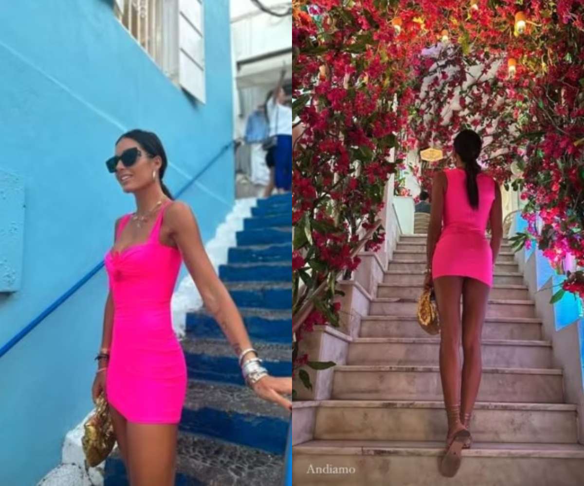 Galleria foto 'Elisabetta Gregoraci, in Love a Santorini con Giulio Fratini: i Look da Barbie sono super sexy!' - foto 1
