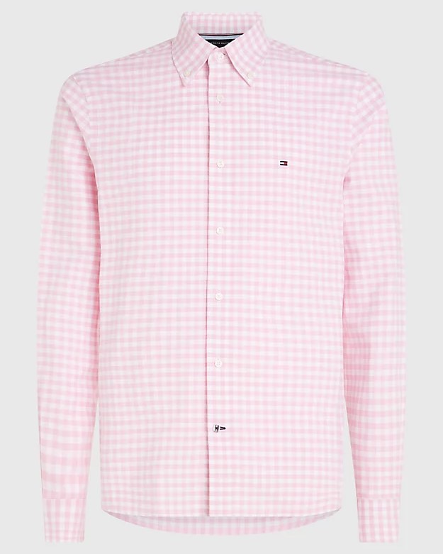 camicie uomo quadri vichy rosa