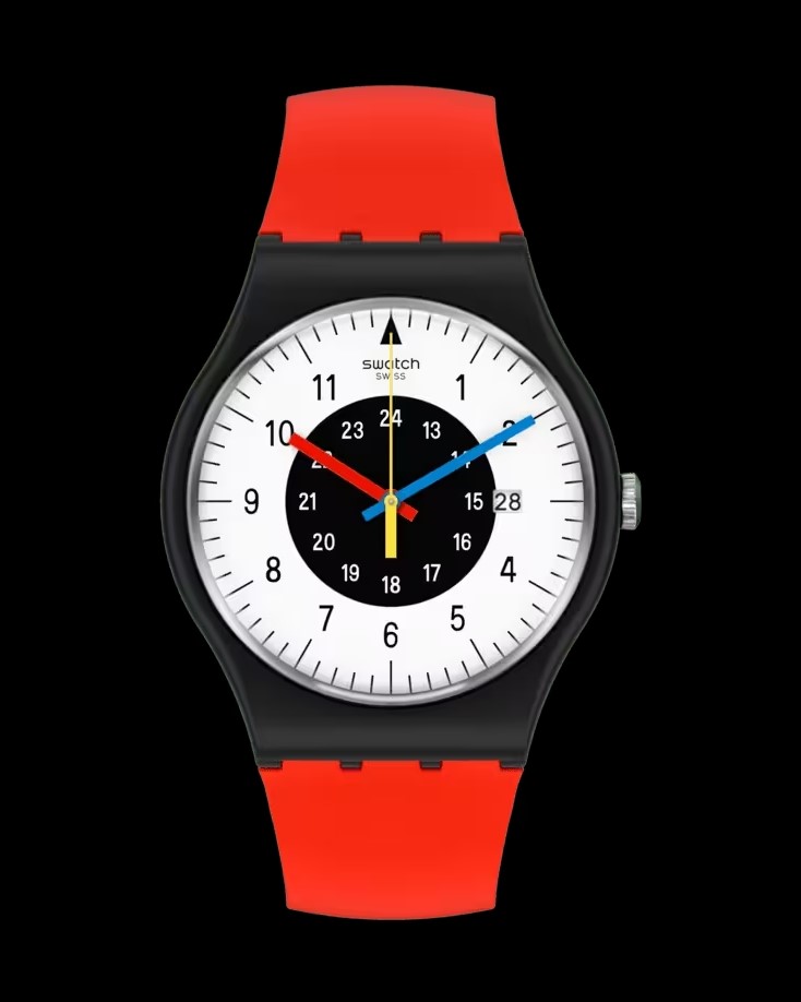 swatch rouge et noir