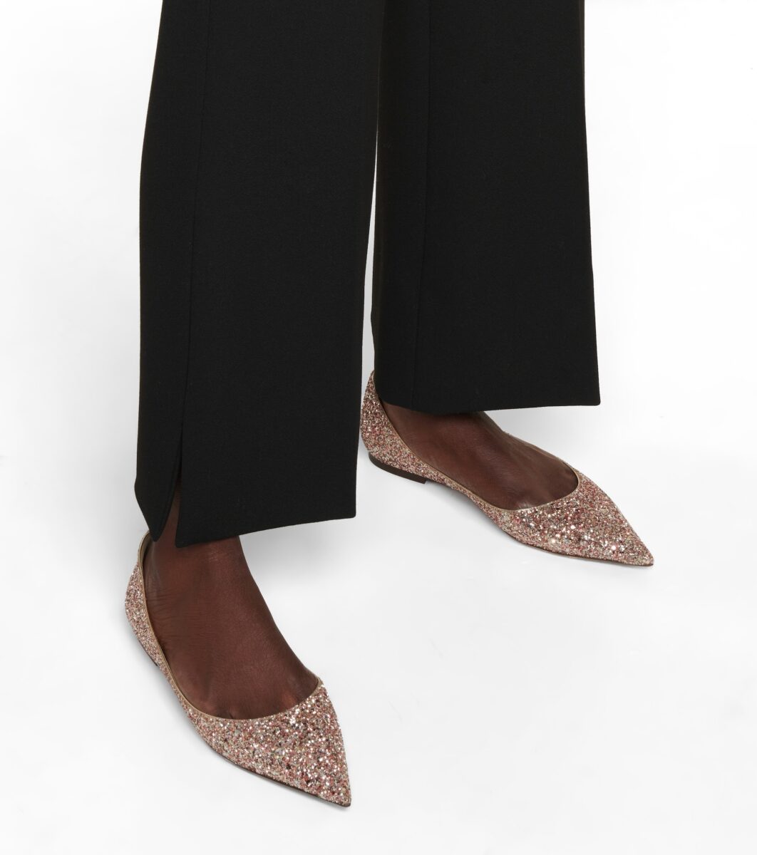 Ballerine Love con glitter, Jimmy Choo, acquistabili su MyTheresa