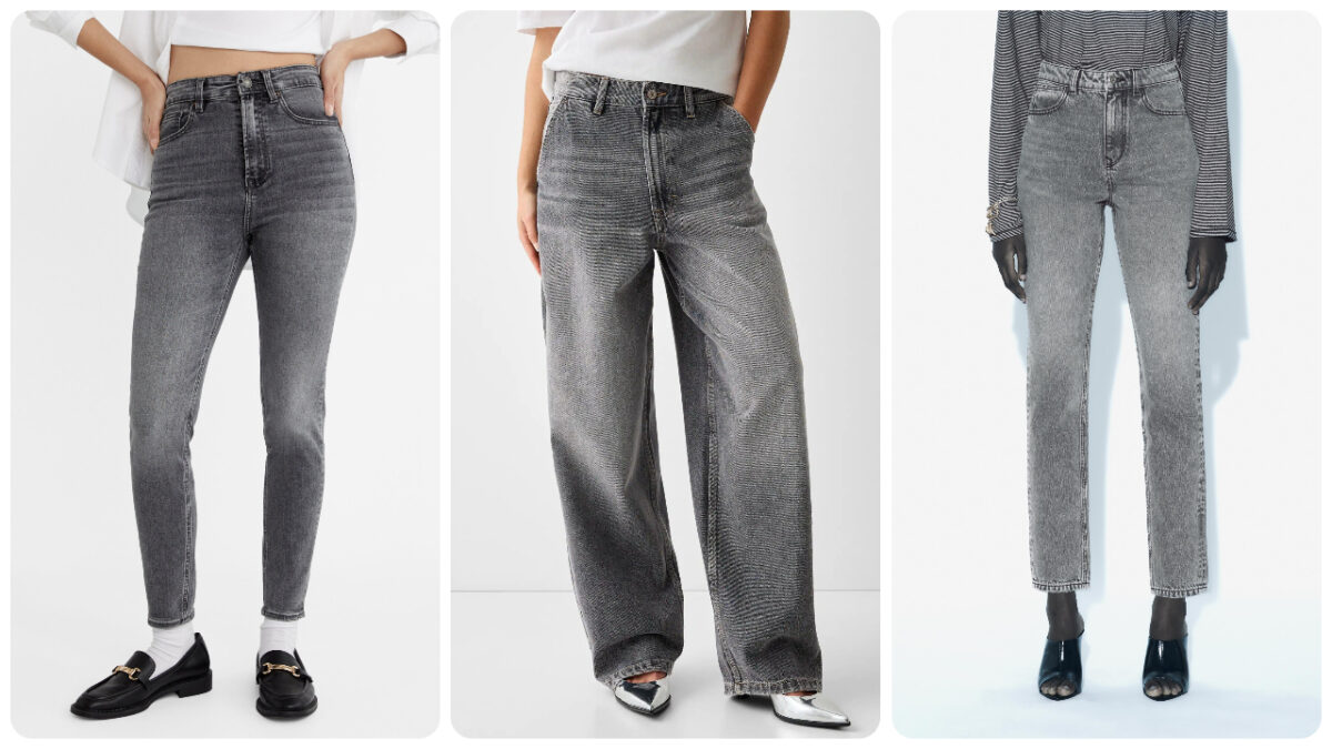 Questi jeans grigi sono a prova di fashioniste. Da avere a tutti i costi!