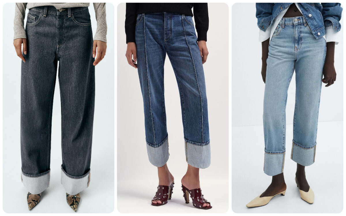 I jeans con risvolto sono il trend casual glam della Primavera. Imperdibili!