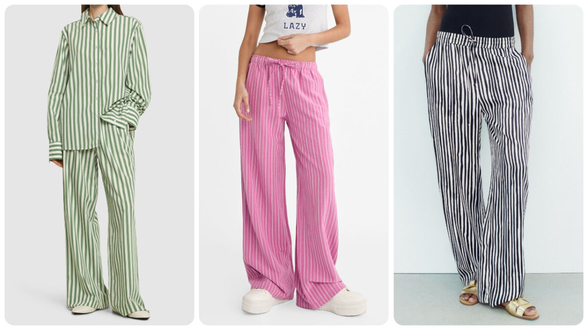 I pantaloni a righe più belli e come indossarli: modelli e abbinamenti cool