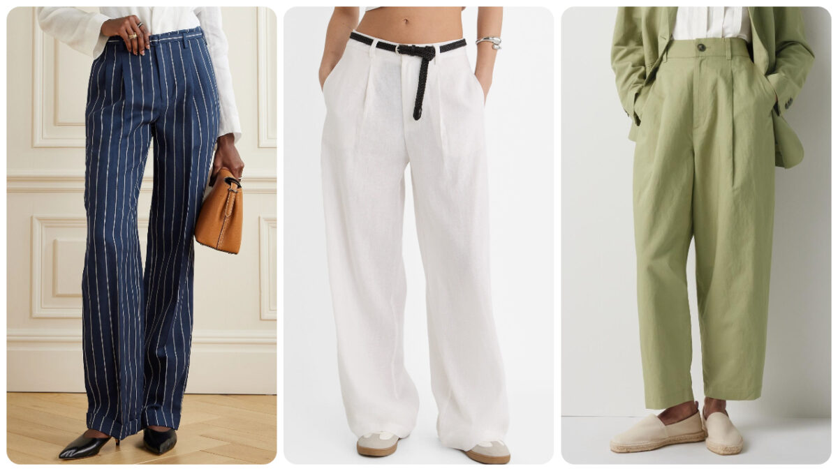 Pantaloni in lino, i modelli più raffinati da indossare ora