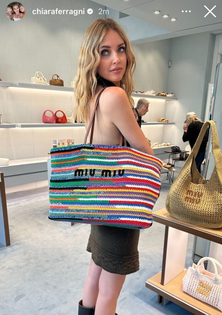 Galleria foto 'Chiara Ferragni, la borsa Miu Miu non è per tutte le tasche: ecco il prezzo (FOTO)' - foto 1