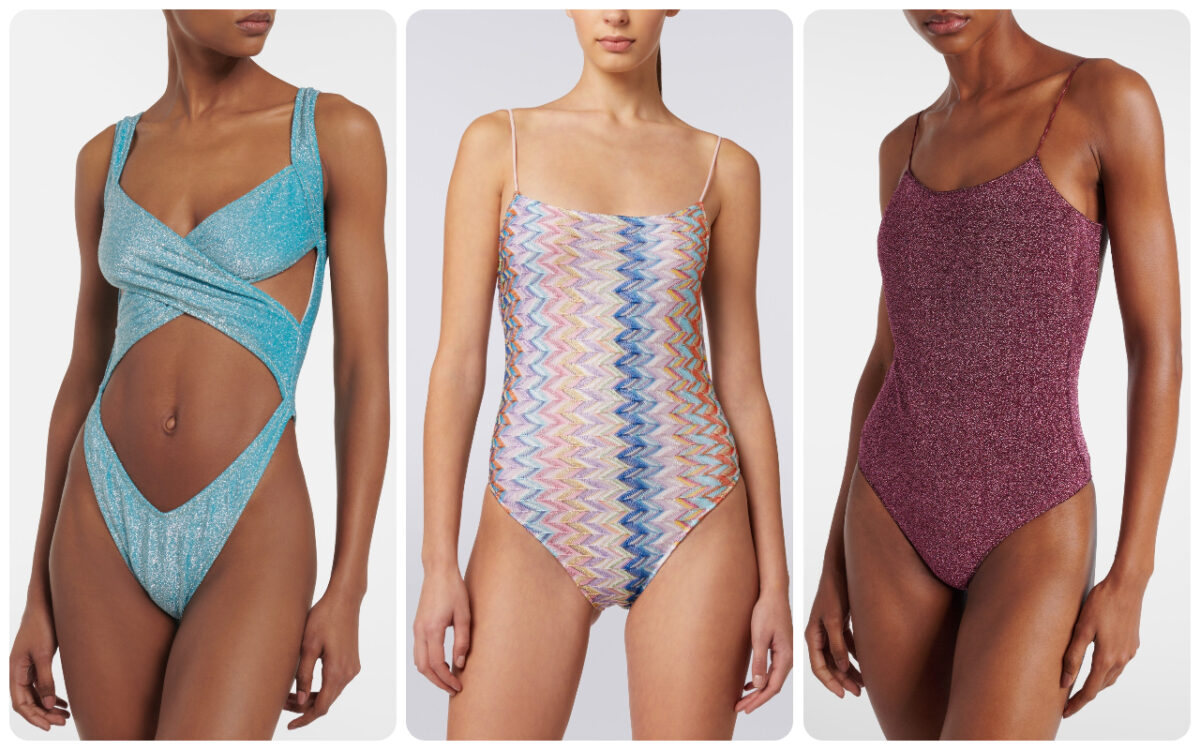 I costumi in lurex per dei look da spiaggia super sparkling!