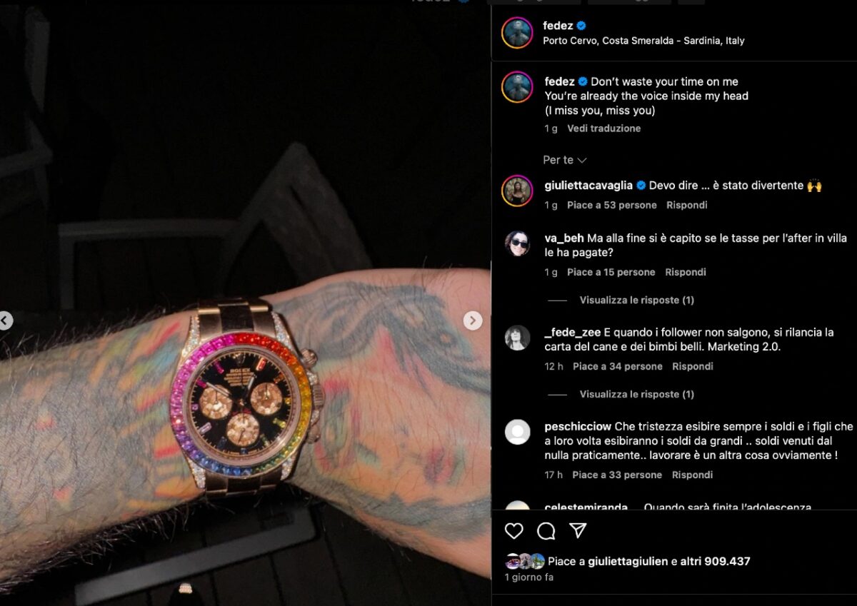 Galleria foto 'Fedez spende 700mila euro per il nuovo Orologio di lusso!' - foto 1